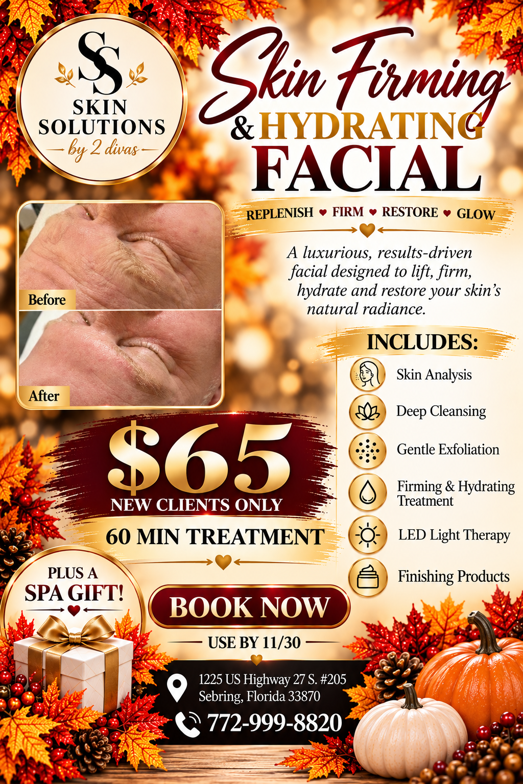 Skin Firming & Hydrating Facial Special – $65 new clients – Skin by 2 Divas